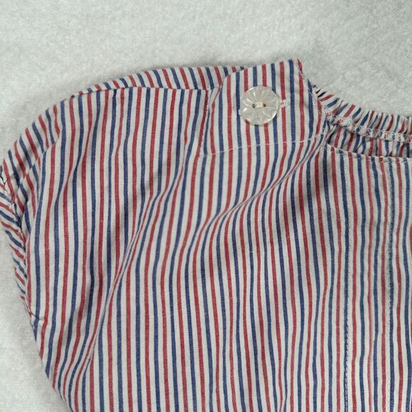 Bit'z Kids 2/3 Years Dress Red/White/Blue Stripe Seersucker Elastic Waist New - Picture 2 of 8
